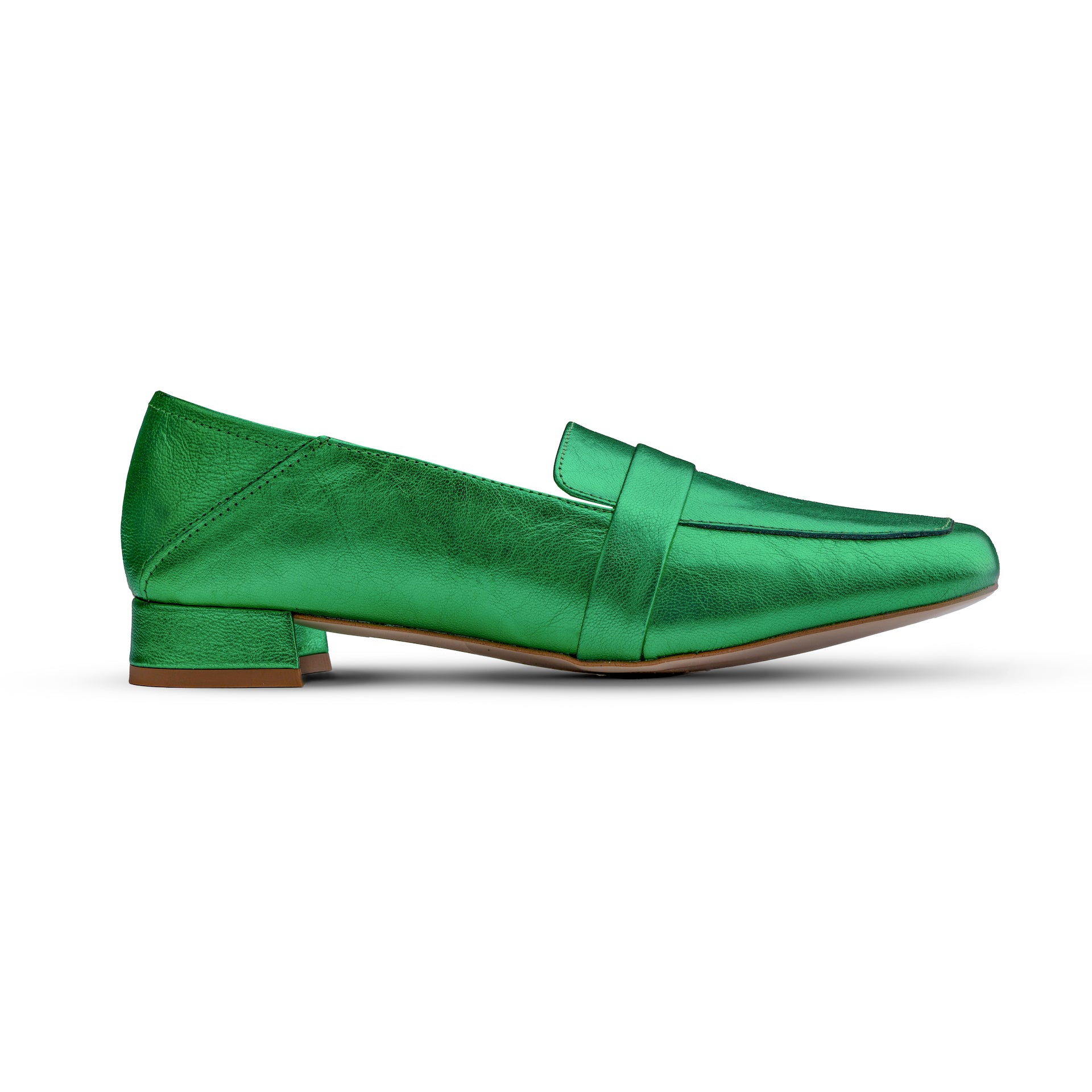 Green 2025 ladies loafers