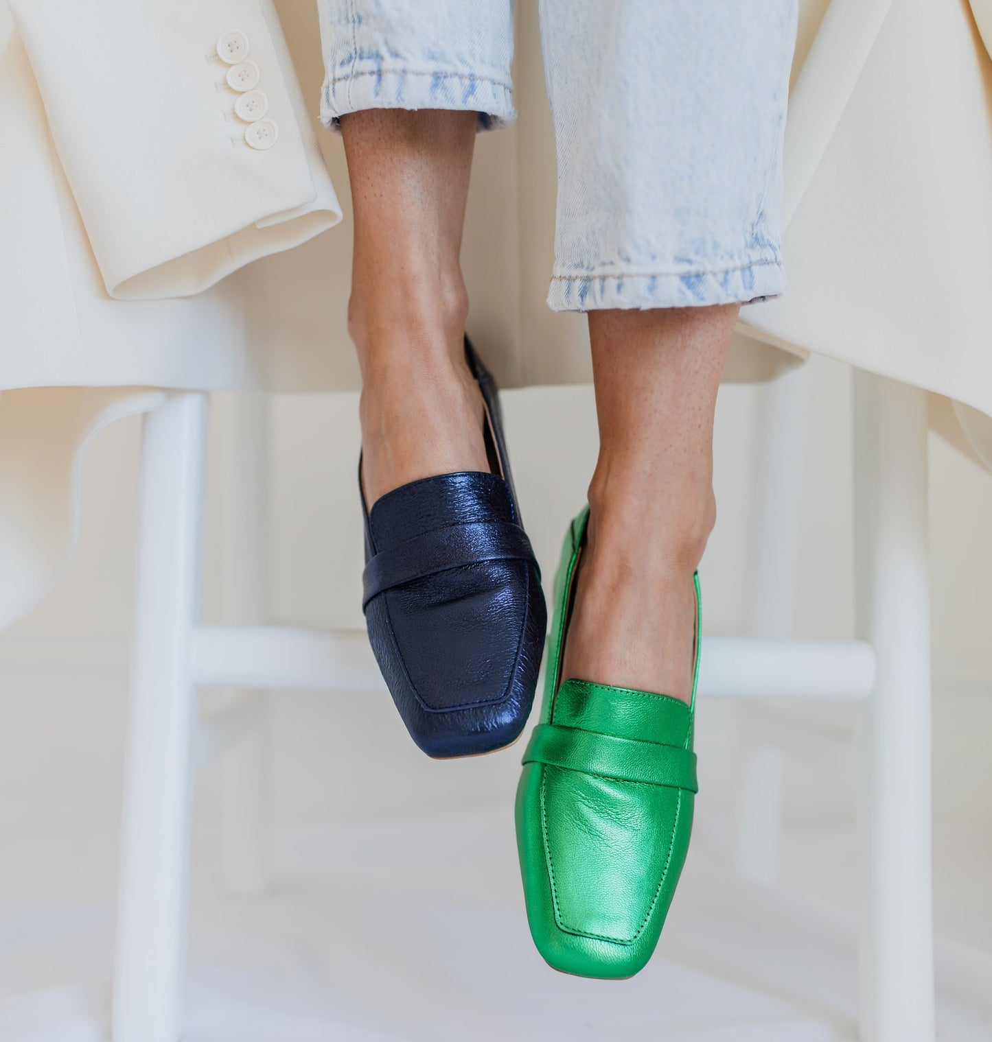 Seconds Sunday Loafer - Metallic Green