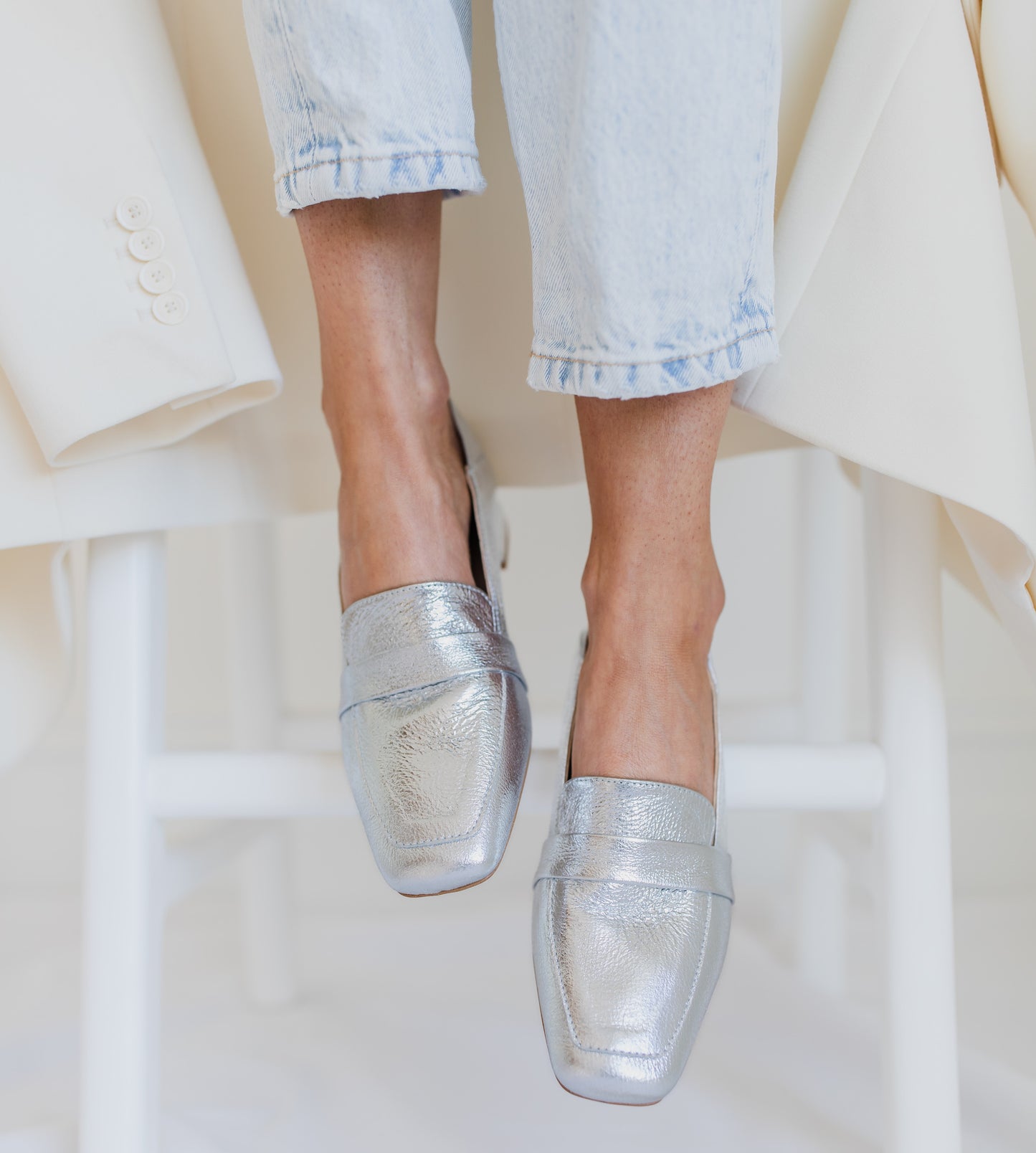 Sunday Loafer - Metallic Silver