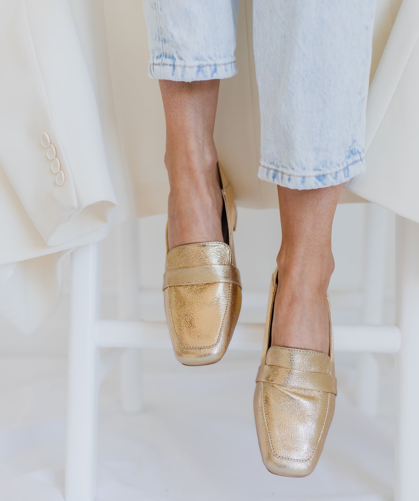 Sunday Loafer - Metallic Gold