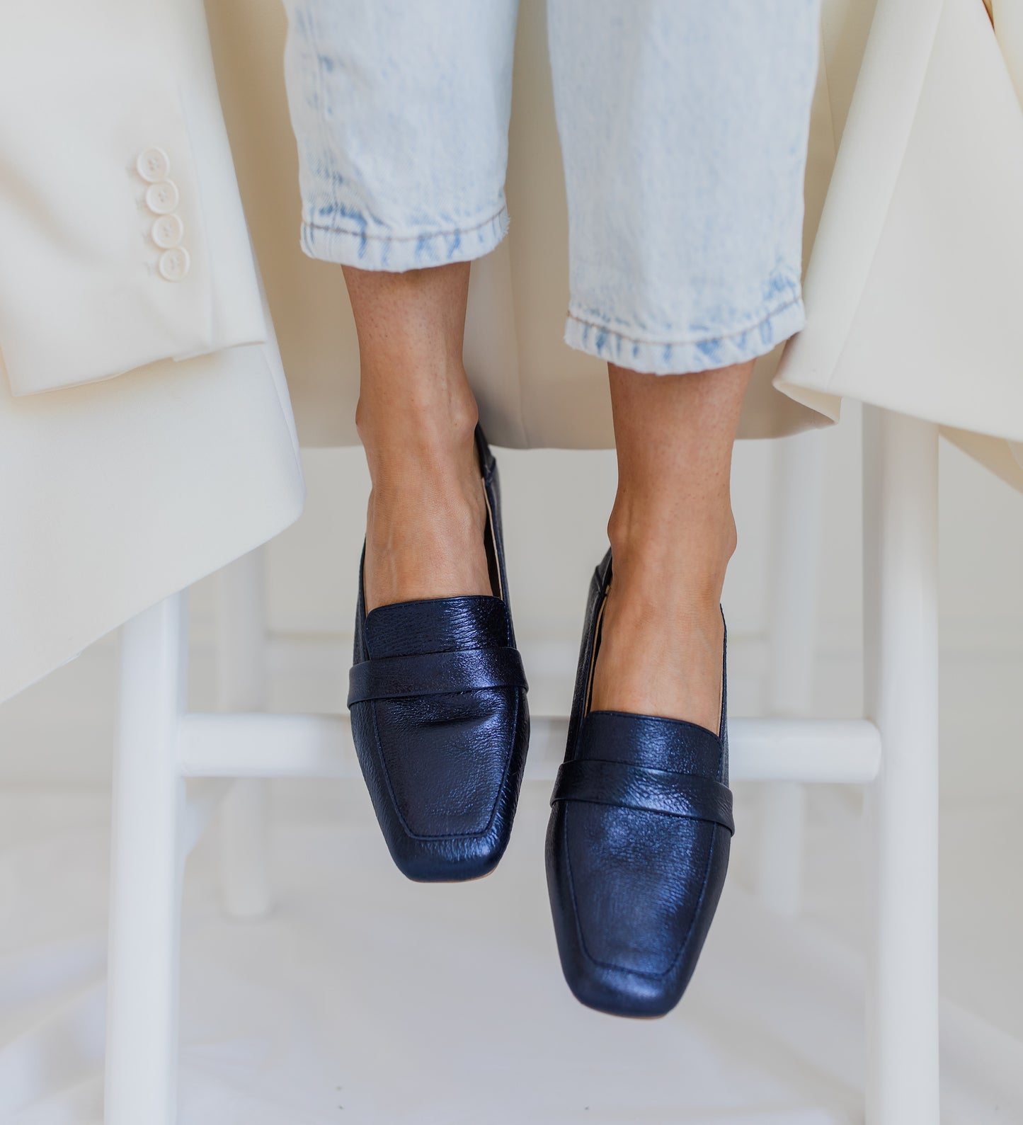 Sunday Loafer - Metallic Navy