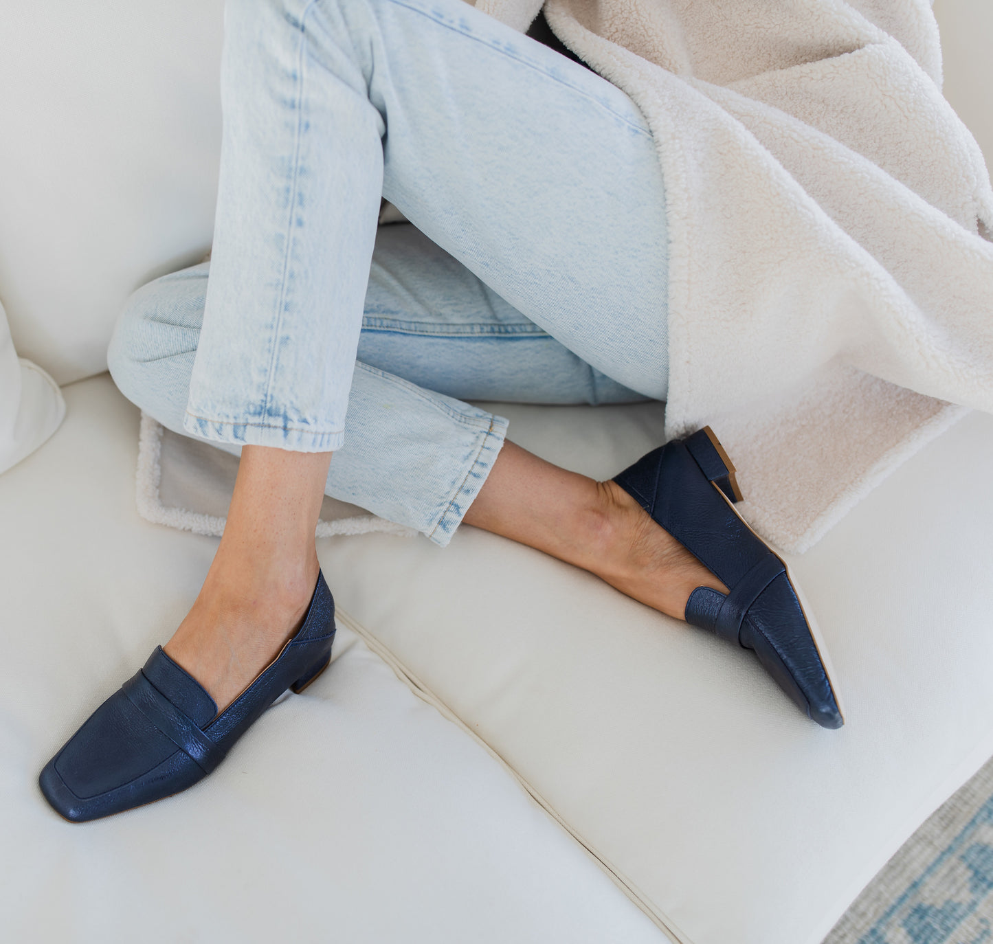 Sunday Loafer - Metallic Navy