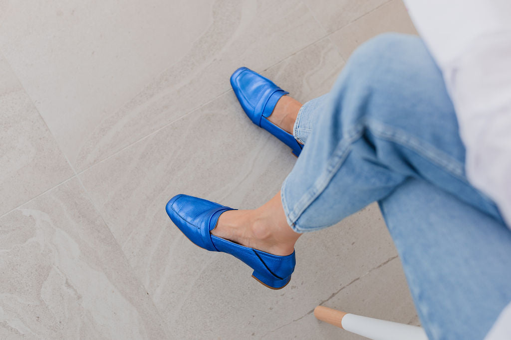 Sunday Loafer - Metallic Blue