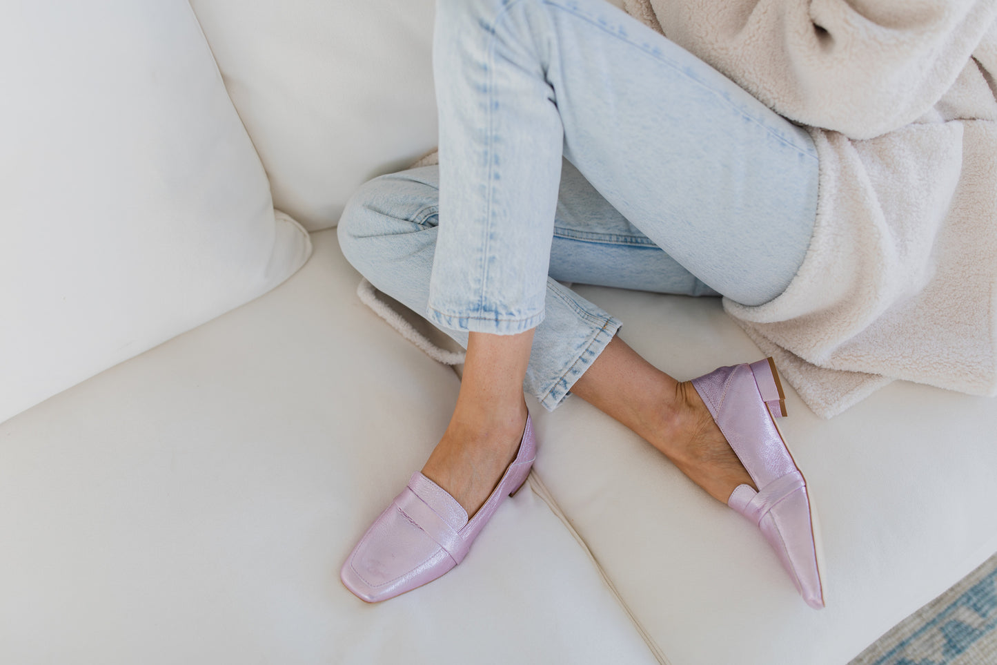 Sunday Loafer - Metallic Lilac