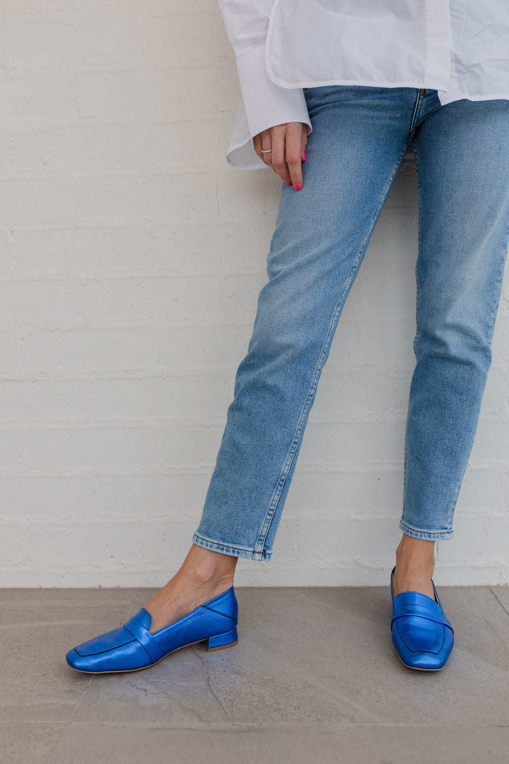 Sunday Loafer - Metallic Blue