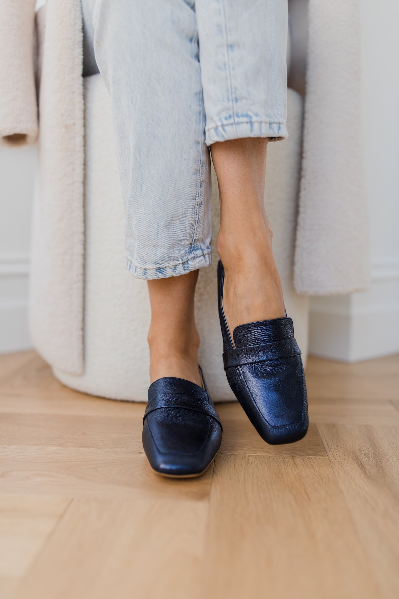 Sunday Loafer - Metallic Navy